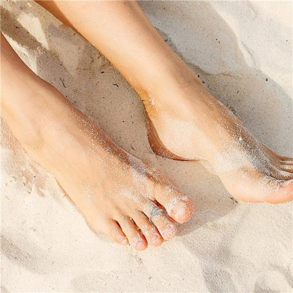 Sterling Silver CZ Toe Rings Set | Wrap Around Band | Summer Foot Jewelry